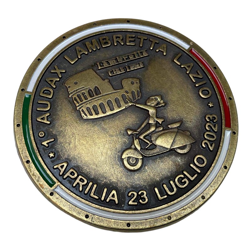 Plaque for the 1st Audax Lambretta Lazio Rally