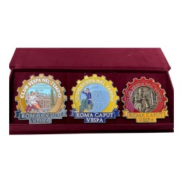 Rome Caput Vespa Plaque Set