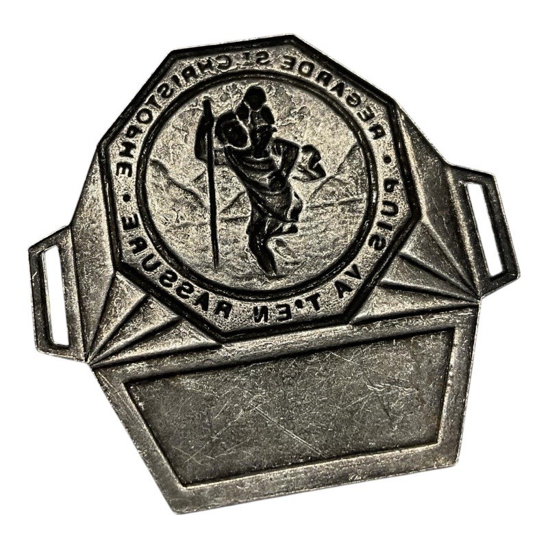 Saint Christopher Plate - Symbol of Protection for Travelers
