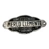 Targhetta Concessionario Merlo Clemente - Accessorio Storico per Moto e Scooter
