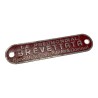 Targhetta Sella - Accessorio Originale per Moto e Scooter d’Epoca