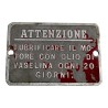 Targhetta Concessionario - Accessorio Storico per Moto e Scooter