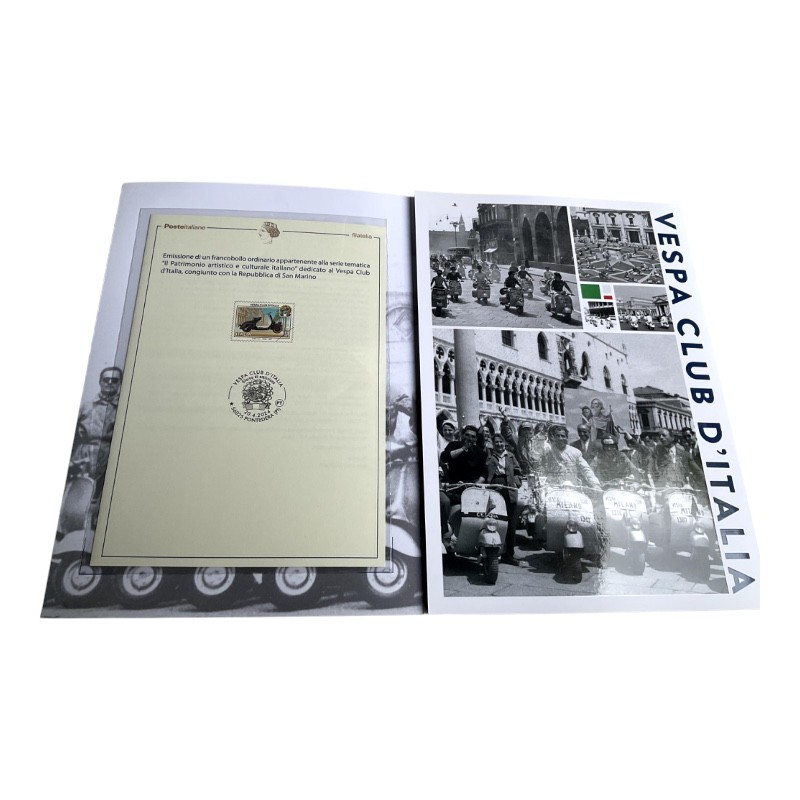 Gadget Vespa Club Italia con Francobolli - Edizione da Collezione