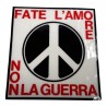 Adesivo "Fate l'amore non la guerra" - Sticker Vintage per Moto, Scooter e Auto