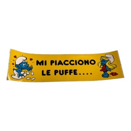 Fascia "Mi piacciono le Puffe"