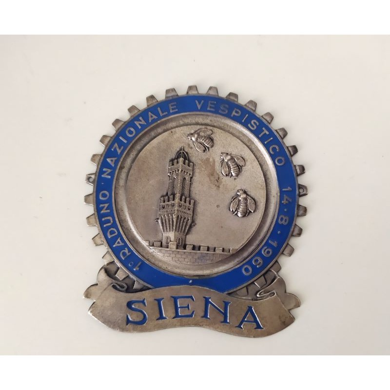 Placca 1° raduno nazionale vespistico Siena