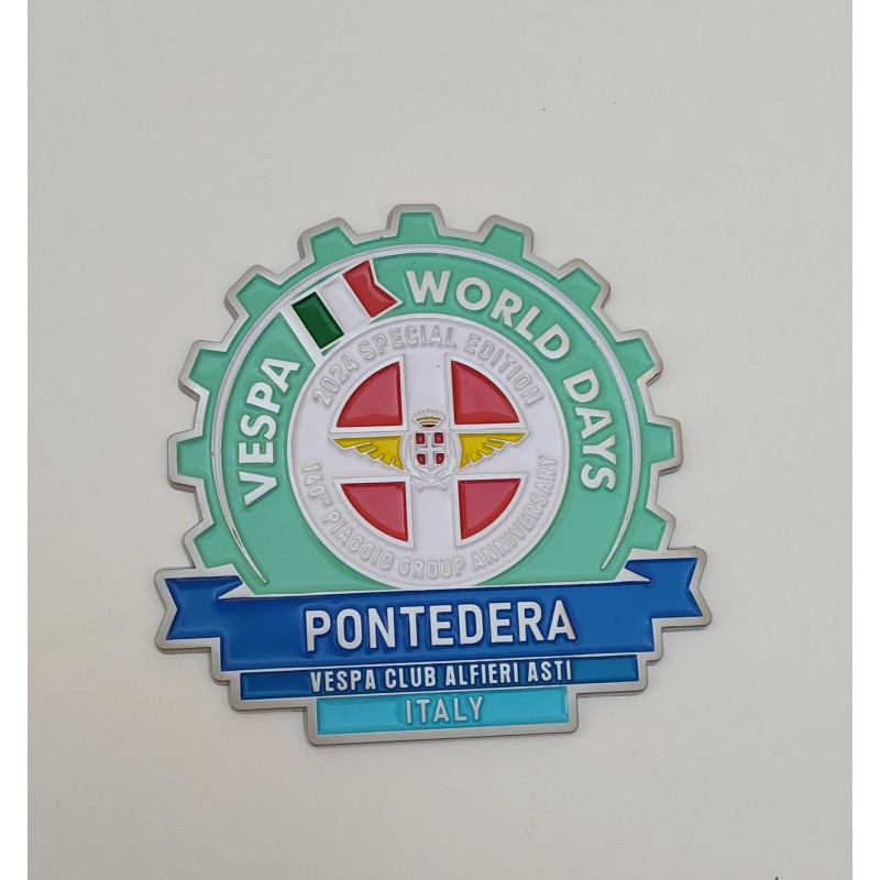 Placca Vespa World Days 2024 Pontedera