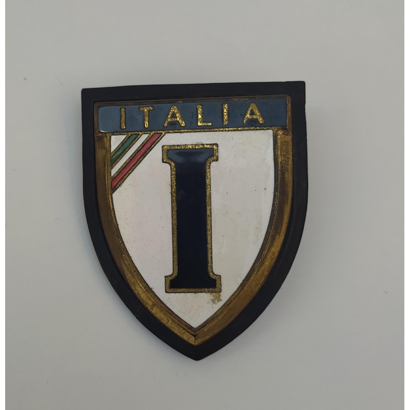 Placca Italia smaltata cm 7x6