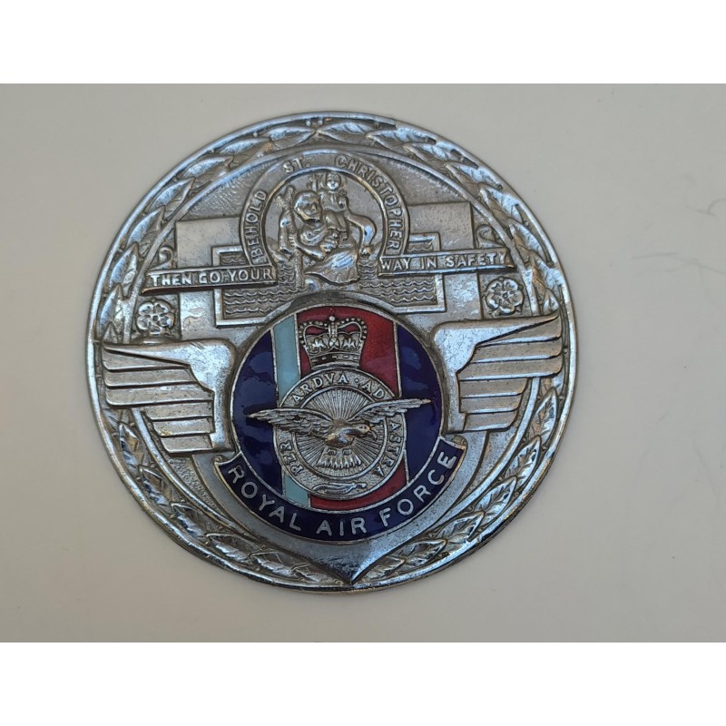 Placca smaltata Air Force S. Cristoforo cm 9