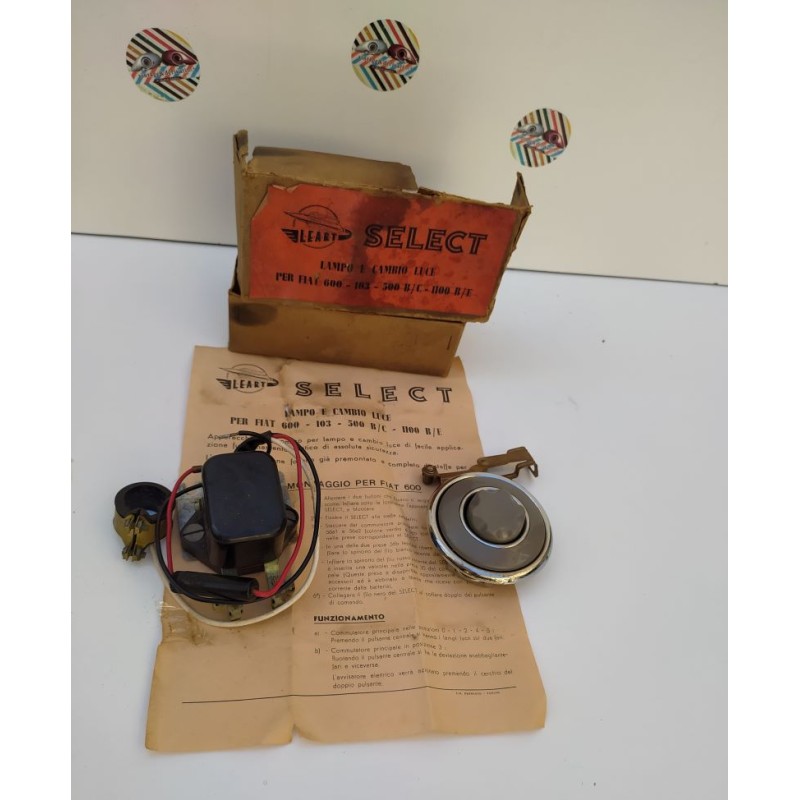 Accessorio auto Select Lampo e cambio luce per Fiat 600/103/500 B-C e 1100 B-E