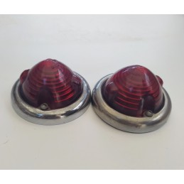Coppia di gemme in vetro cm 6,5 per Vespa, Lambretta e moto