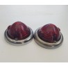 Coppia di gemme in vetro cm 6,5 per Vespa, Lambretta e moto