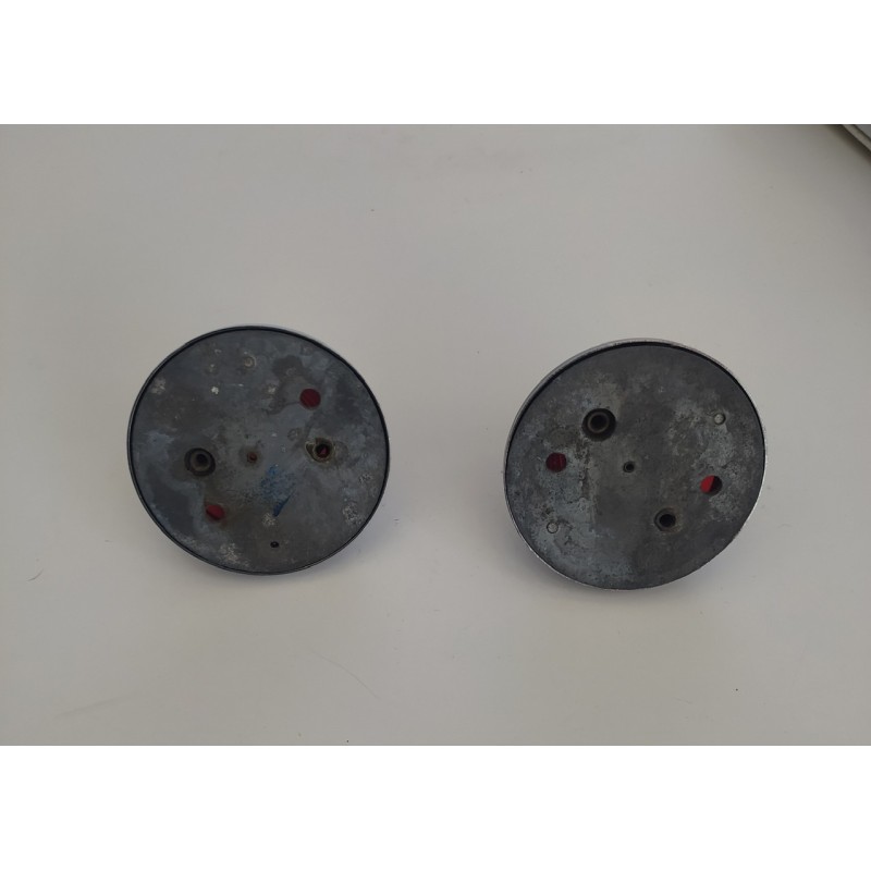 Coppia di gemme in vetro cm 6,5 per Vespa, Lambretta e moto