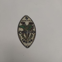 Targhetta Concessionario Motocicli Covolo Torino cm 7
