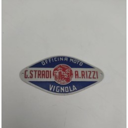 Targhetta Concessionario G. Stradi A. Rizzi Vignola cm 6