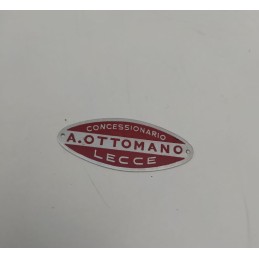 Targhetta Concessionario A. Ottomano Lecce cm 5