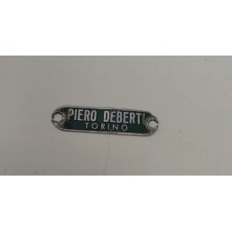 Targhetta Concessionario P. Deberti Torino