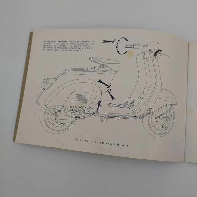 Libretto uso e manutenzione Vespa 50