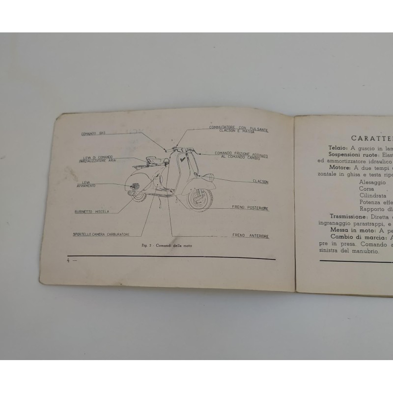 Libretto uso e manutenzione Vespa 54