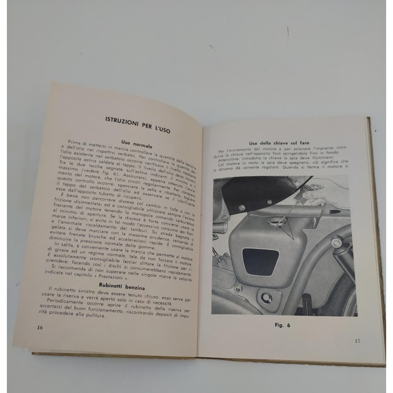 Manuale uso e manutenzione Moto Guzzi Lodola 175