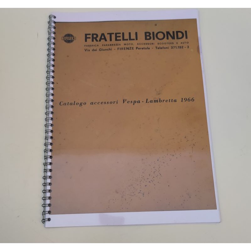 Catalogo accessori Vespa e Lambretta 1966 Copia a colori