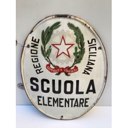 Insegna Scuola Elementare Regione Sicilia