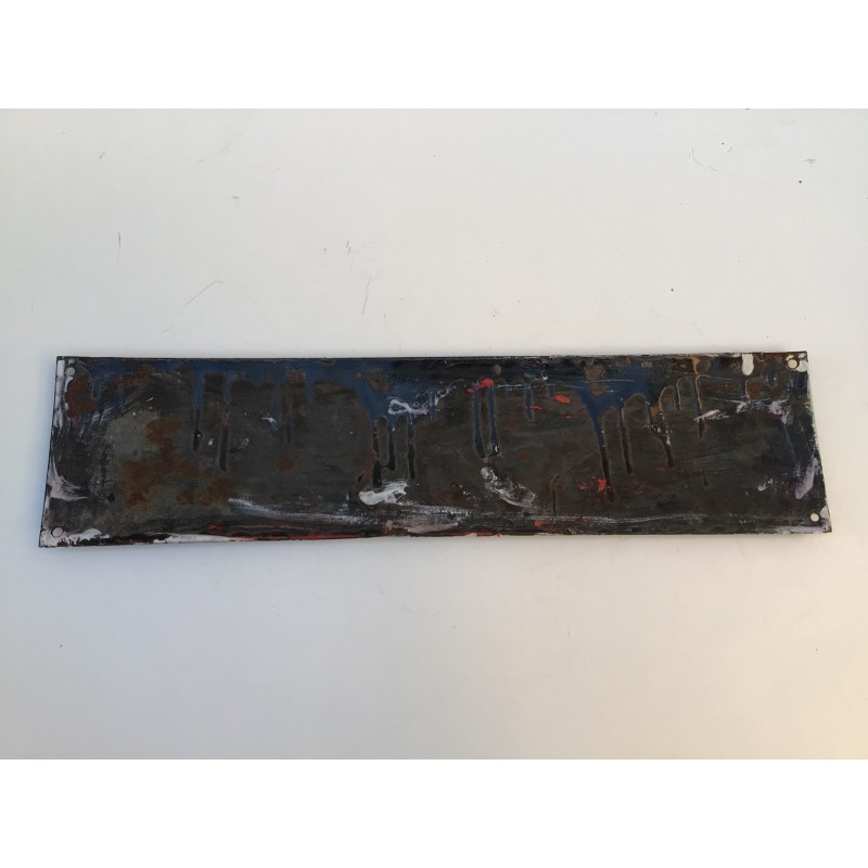 Tabella smaltata bombata Candele di Mira cm 40x10