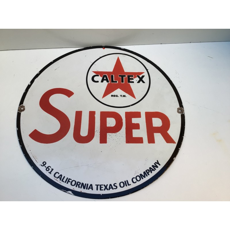 Tabella smaltata Caltex cm 45