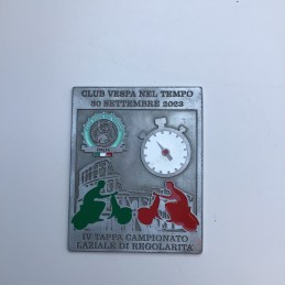 Placca Vespa nel tempo cm 7X9