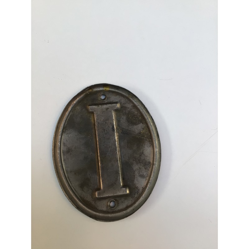 Placca Italia in metallo cm 8x10