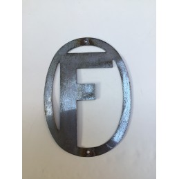 Gadget auto placca metallo  Francia cm  14x20