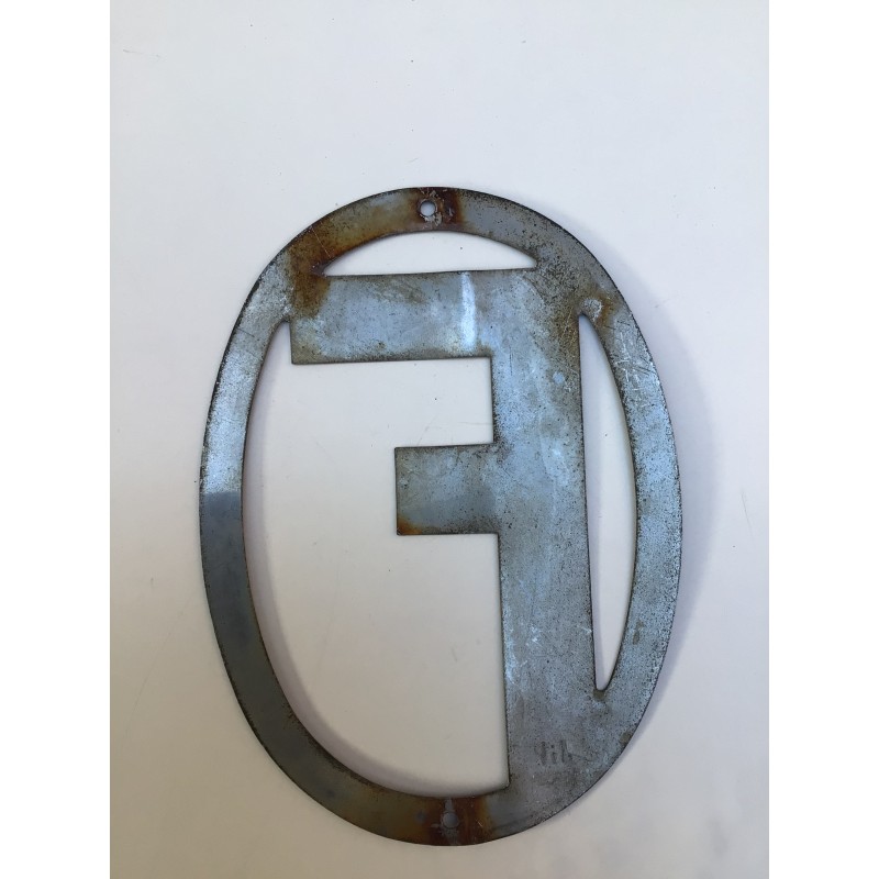 Gadget auto placca metallo  Francia cm  14x20