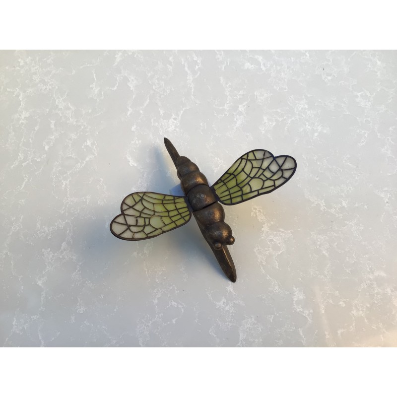 Libellula metallo e smalto cattedrale creste da faro