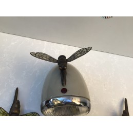 Libellula metallo e smalto cattedrale creste da faro