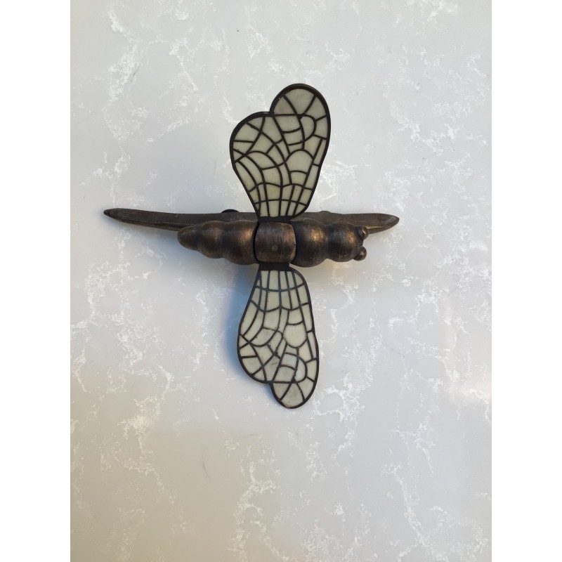 Libellula cresta da faro metallo e smalto cattedrale