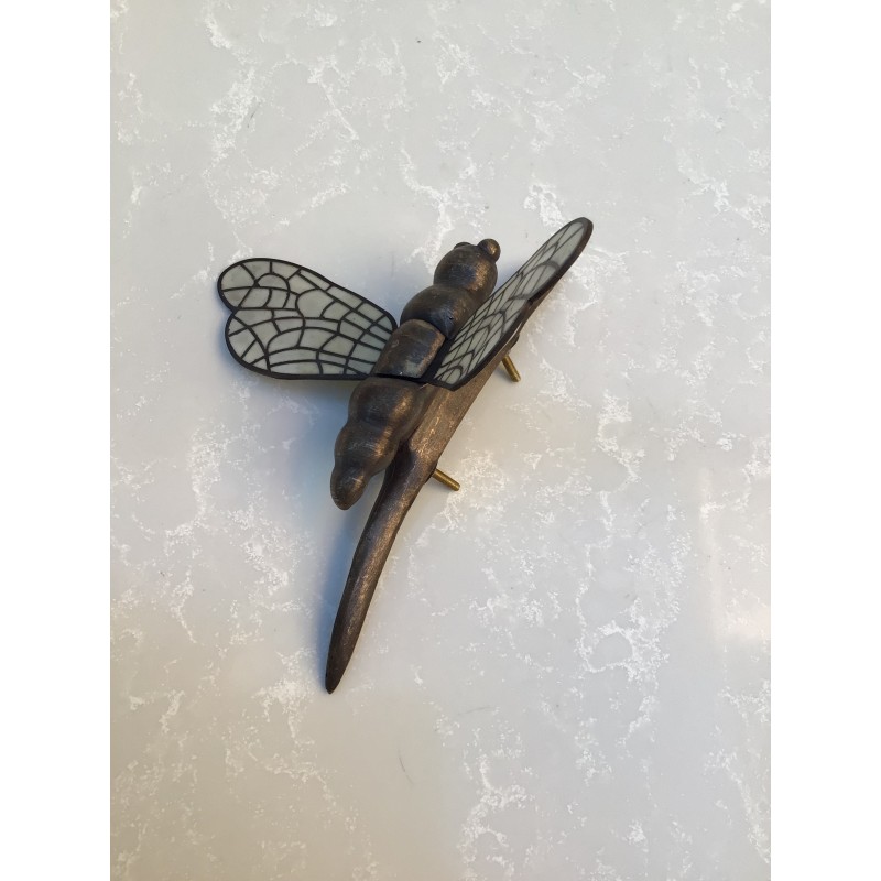 Libellula cresta da faro metallo e smalto cattedrale