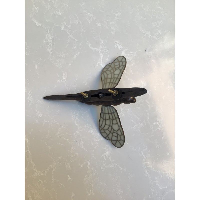 Libellula cresta da faro metallo e smalto cattedrale
