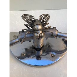 “Fly Bigster”silver accessorio manubrio Vespa Faro Basso