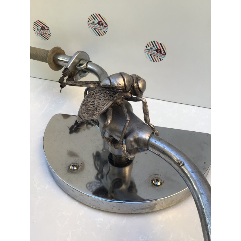 “Fly Bigster”silver accessorio manubrio Vespa Faro Basso