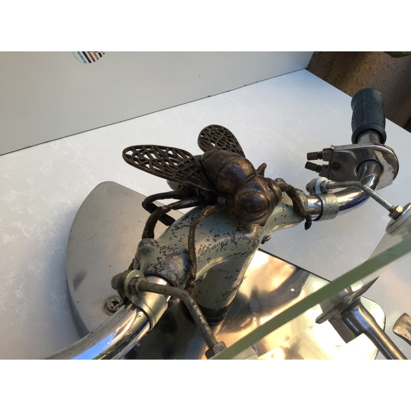 “Fly Bigster” ottone brunito accessorio manubrio Vespa Faro Basso