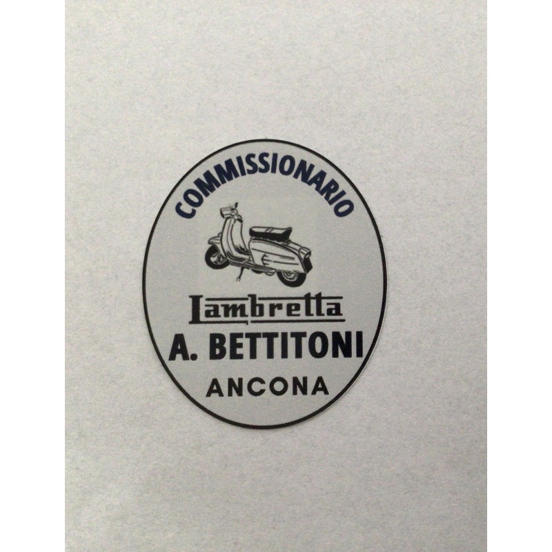 Adesivo concessionario Lambretta Bettitoni
