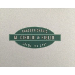 Adesivo concessionario Ciboldi