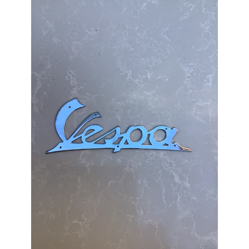 Scritta Vespa Faro Basso cromata