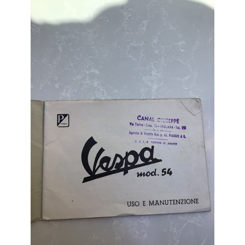 Manuale Vespa 54 terza serie