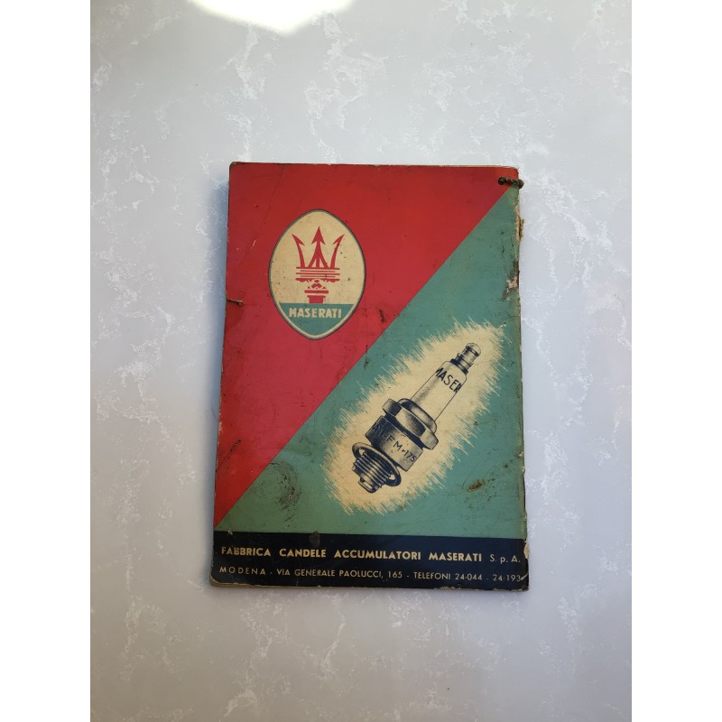 Manuale Maserati cm 17x12