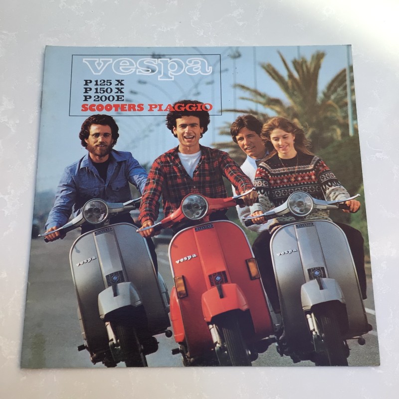 Brochure pubblicitaria Vespa PX