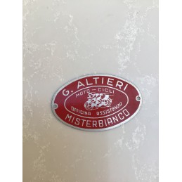 Targhetta concessionario Altieri cm 5.5x 3.5