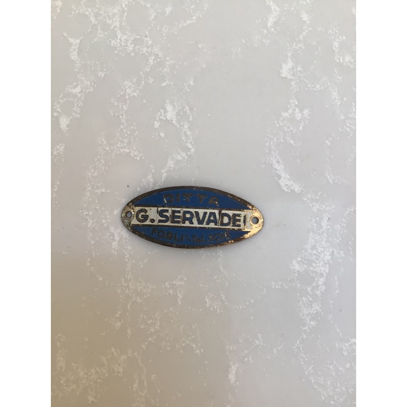 Targhetta concessionario Servadei cm 5x2