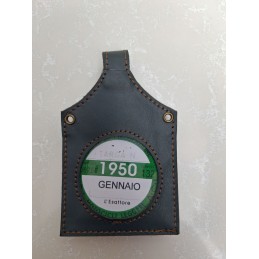 Portabollo in pelle colore verde