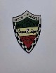 Adesivo concessionario Vespa. Dimensioni 4,6 cm x 5,5 cm.